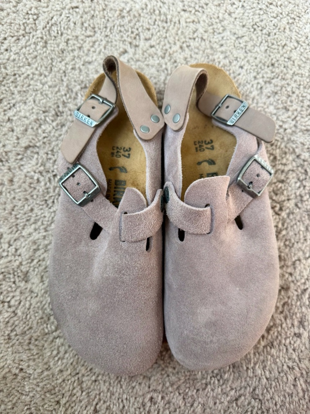 Birkenstock Tokio
Suede Leather Slingback Clog, Medium/Narrow, Faded Purple